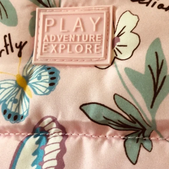 MOTHER pink puffer fleece-lined jacket . 2T-3T - Picture 5 of 8